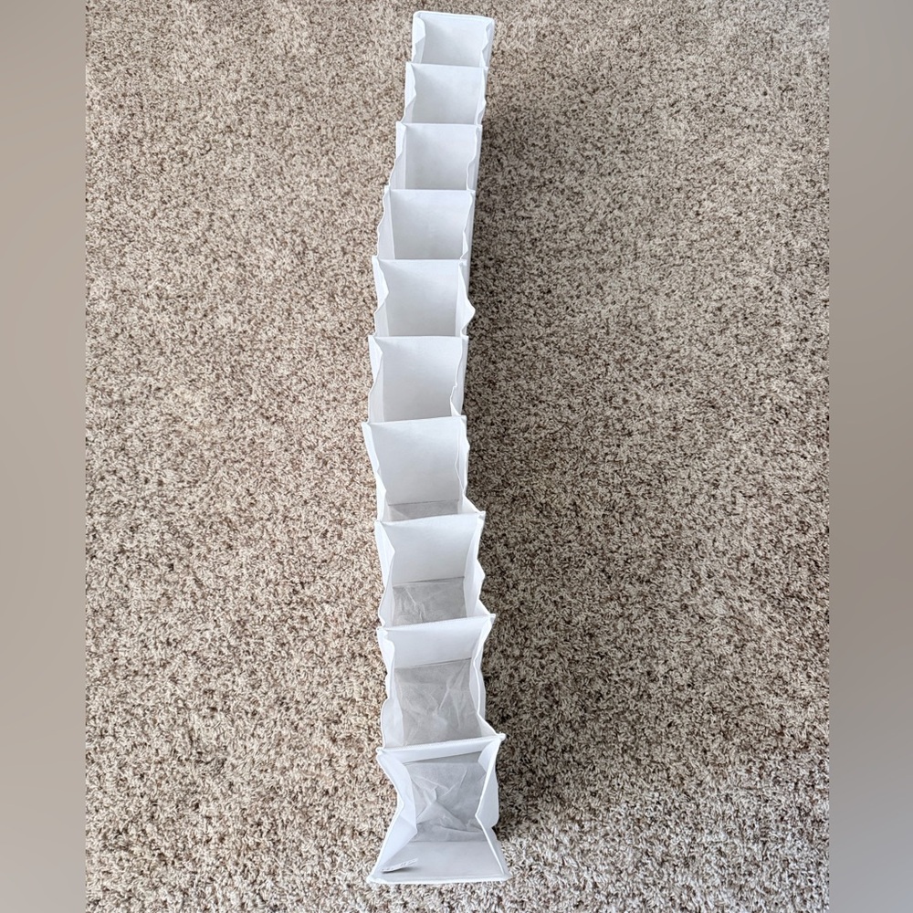 White Hanging Shoe Organizer